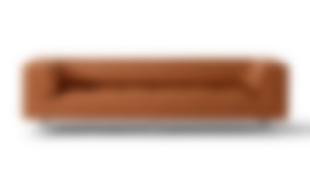 Delphi Sofa - Leather 95 Max / Brushed aluminium