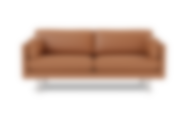 EJ220 Sofa - Leather Max 95 / Brushed Chrome