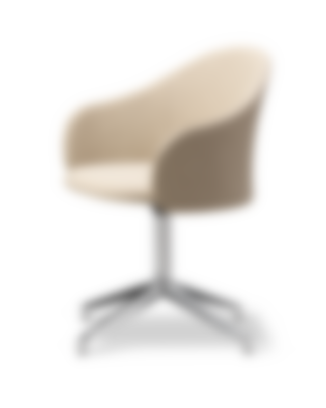 Gomo Armchair - Back Myr 222 / Seat Mylla 221 / Polished Alu