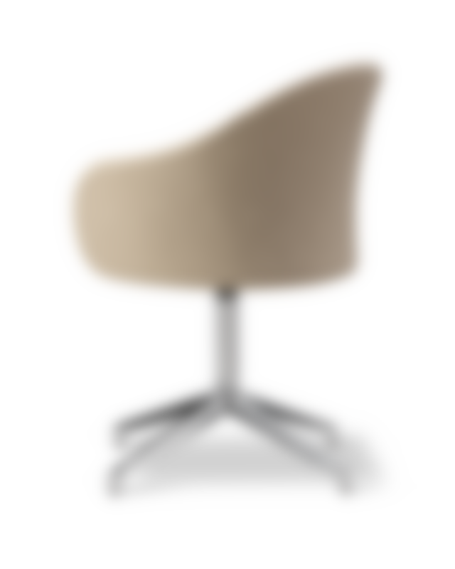 Gomo Armchair - Back Myr 222 / Seat Mylla 221 / Polished Alu