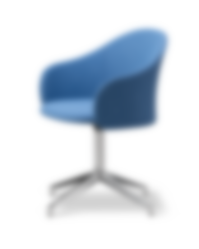 Gomo Armchair - Back Myr 742 / Seat Mylla 741 / Polished Alu