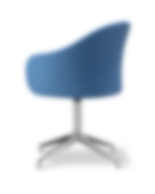 Gomo Armchair - Back Myr 742 / Seat Mylla 741 / Polished Alu