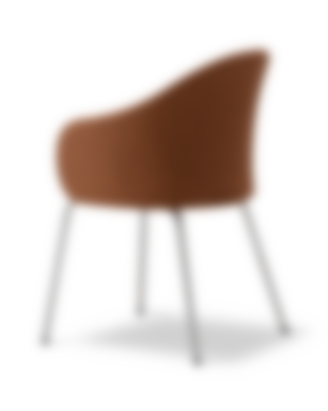 Gomo Armchair - Myr 362 / Brushed steel