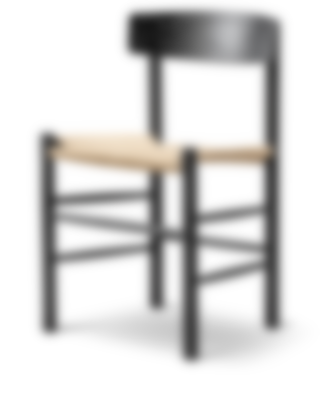 Mogensen J39 Chair - Black lacquered oak / Natural papercord