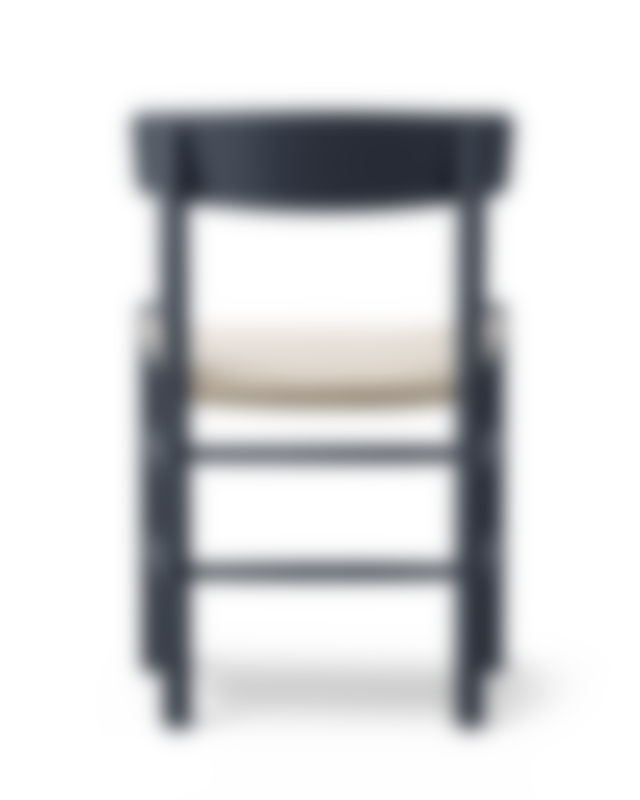 Mogensen J39 Chair Upholstered - Indigo blue / Natural canvas