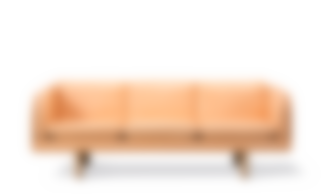 JG Sofa 3 seater - Leather 90 Vegeta / Oak light oil