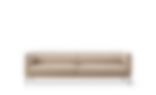 Konami 2,5 seater Sofa - Loop 42 / Black steel