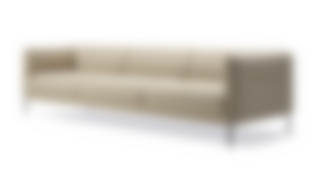 Konami 3 seater Sofa - Loop 42 / Black steel
