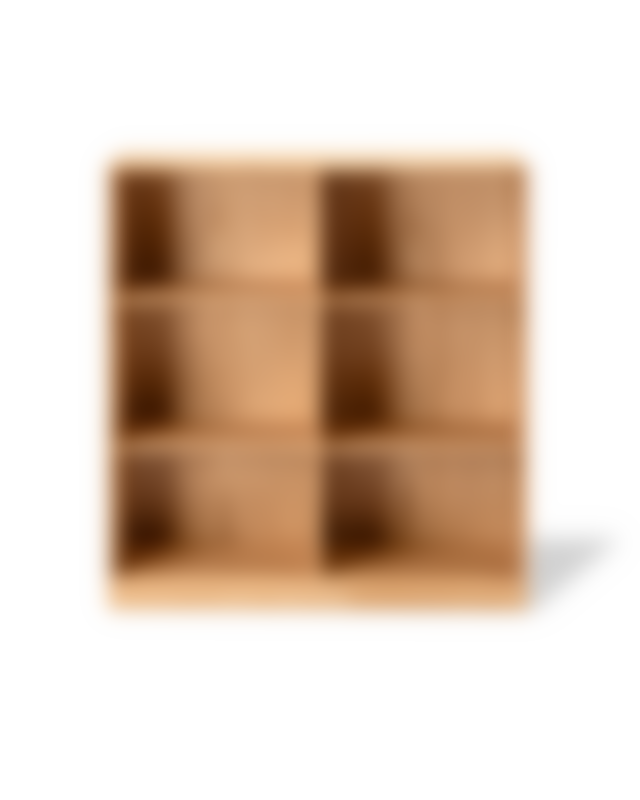 MK54 Bookcase on plinth - Oak Oil