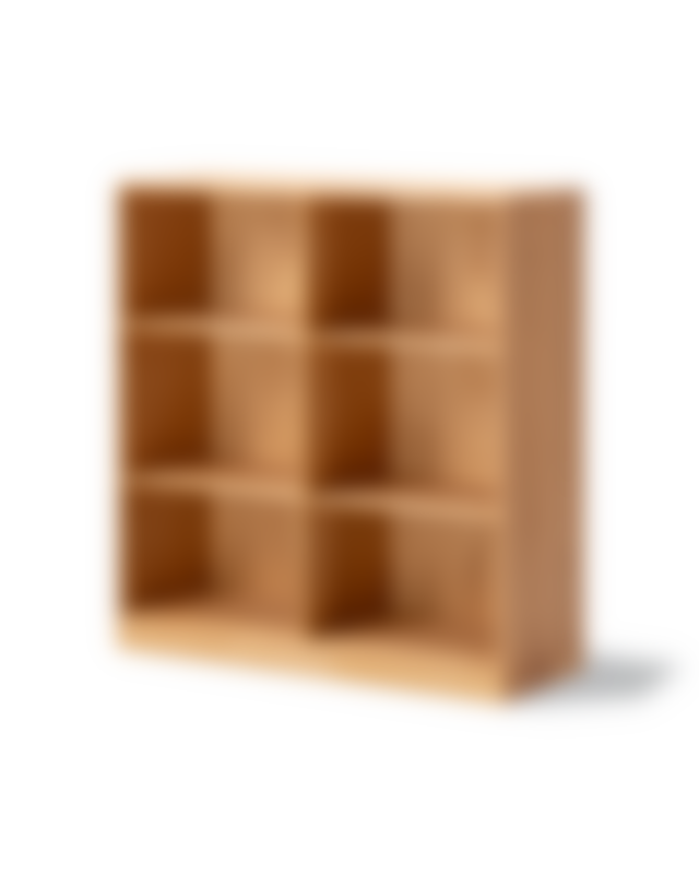 MK54 Bookcase on plinth - Oak Oil