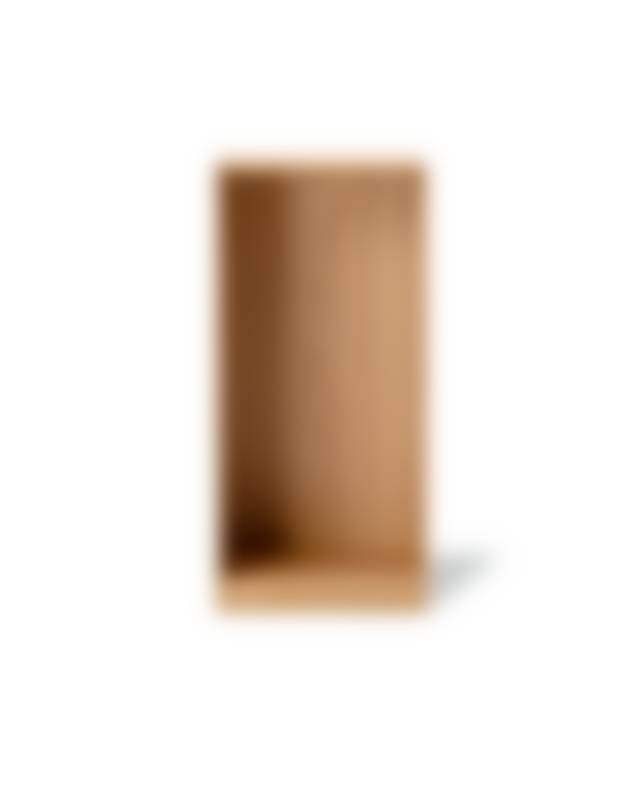 MK56 Bookcase on plinth - Oak Oil