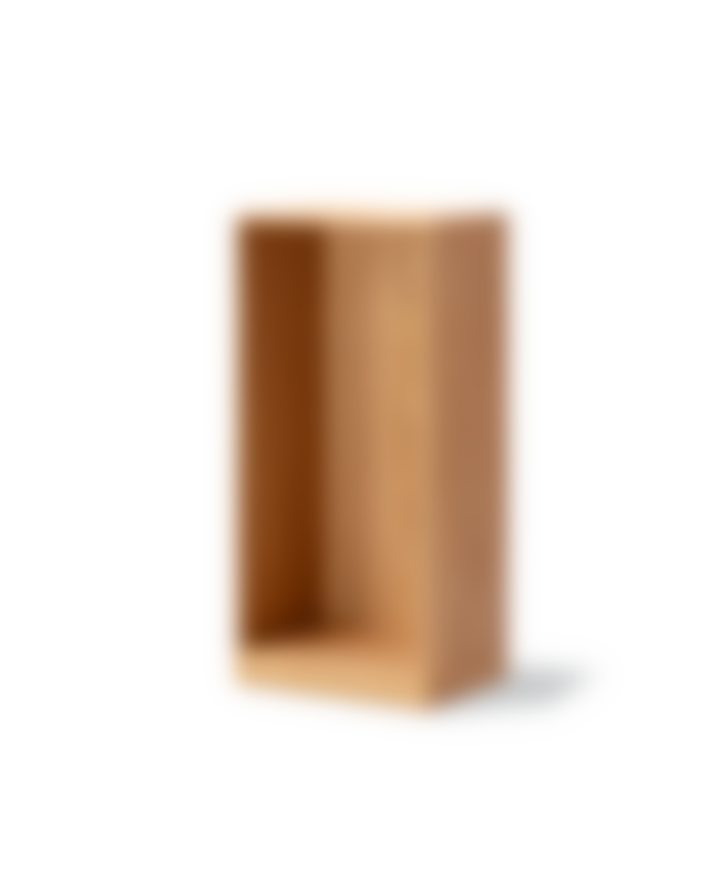 MK56 Bookcase on plinth - Oak Oil