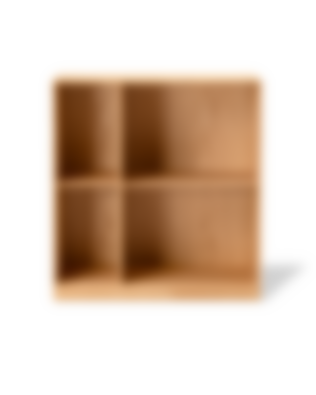 MK66 Bookcase on plinth - Oak Oil