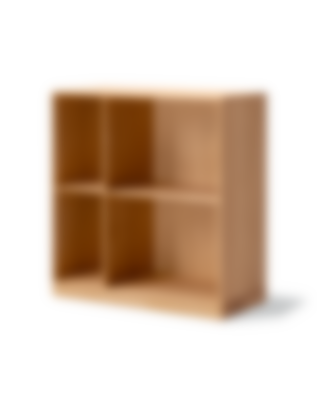 MK66 Bookcase on plinth - Oak Oil