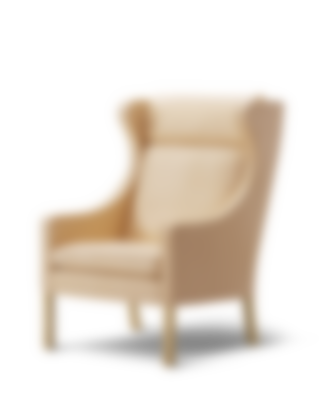 Mogensen 2204 Wing Chair - Leather 90 Vegeta / Oak soap