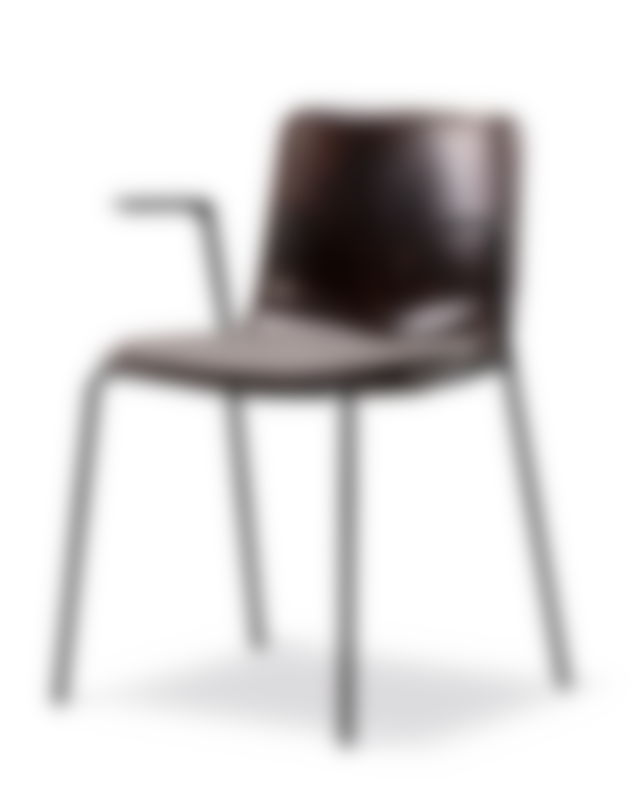 Pato Paper 4 Leg Armchair - Papershell / Technicolour 360 / Black