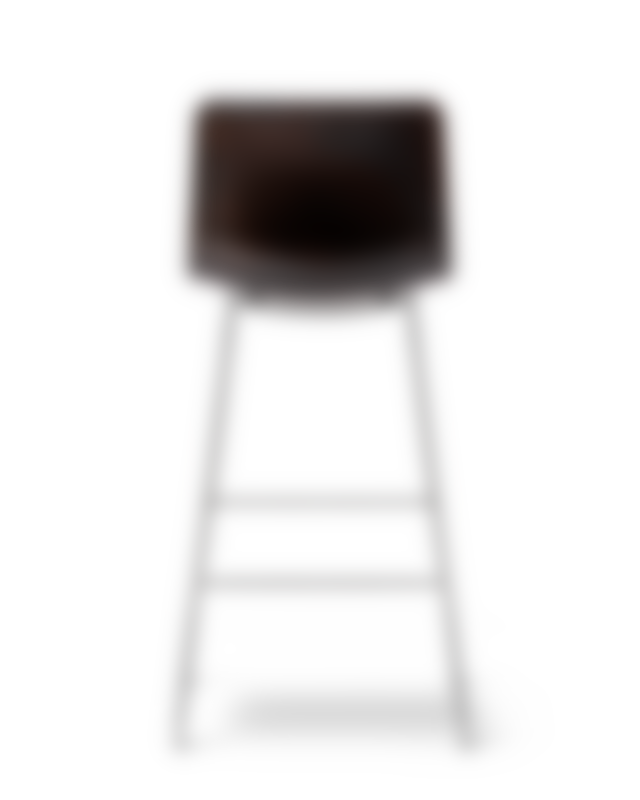 Pato Paper Sledge Barstool - Papershell / Chrome