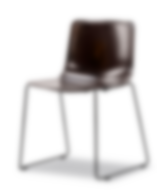Pato Paper Sledge Chair - Papershell / Black