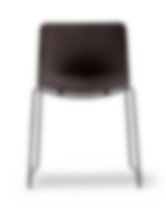 Pato Paper Sledge Chair - Papershell / Black
