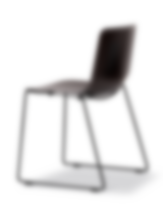 Pato Paper Sledge Chair - Papershell / Black
