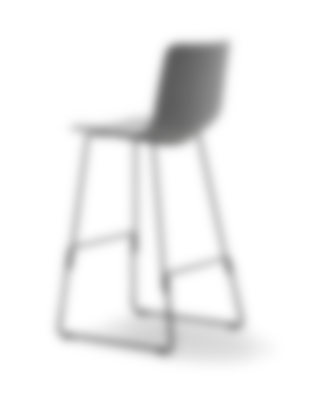 Pato Sledge Barstool - Hallingdal 130 / Sort stel