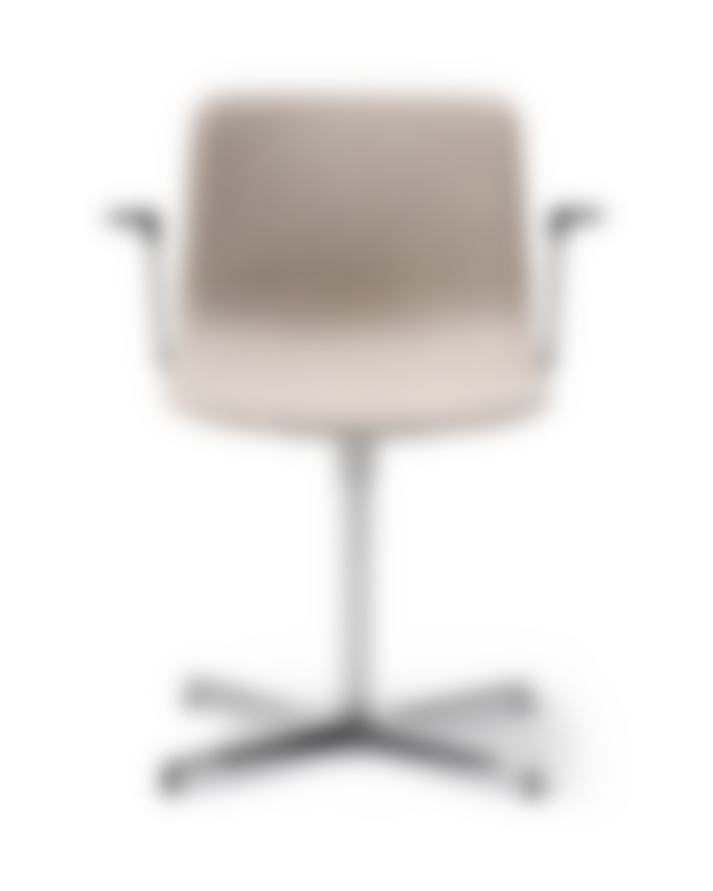 Pato Swivel Armchair - Rewool 218 / Chrome base
