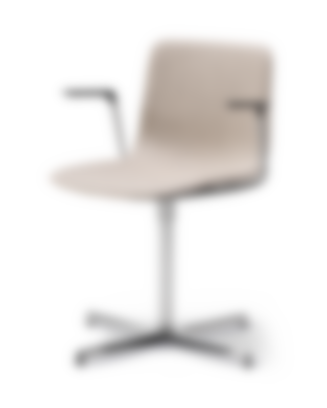 Pato Swivel Armchair - Rewool 218 / Chrome base