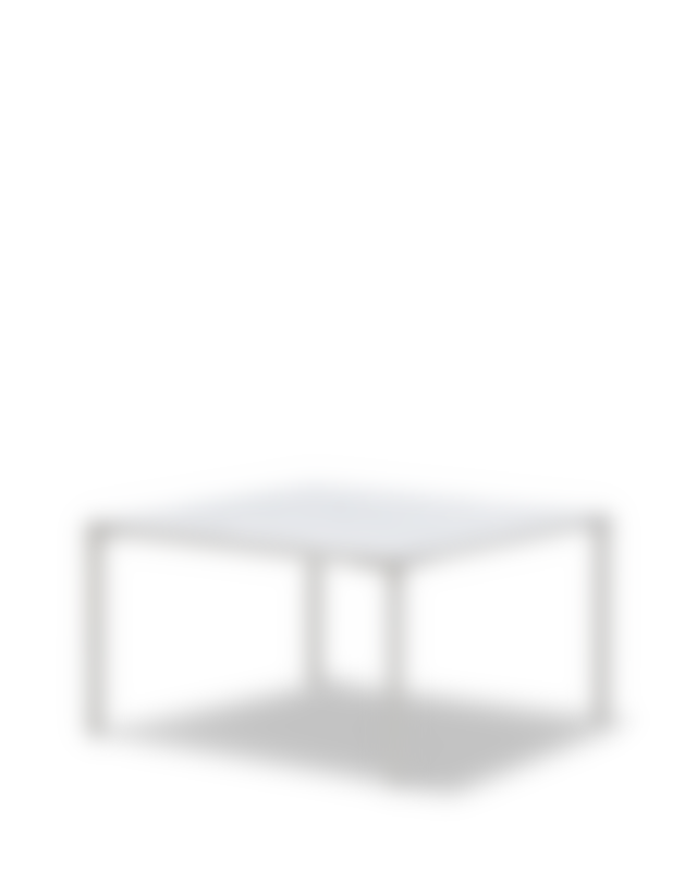 Piloti Alu - White Carrara / Brushed aluminium (Height 41 cm)