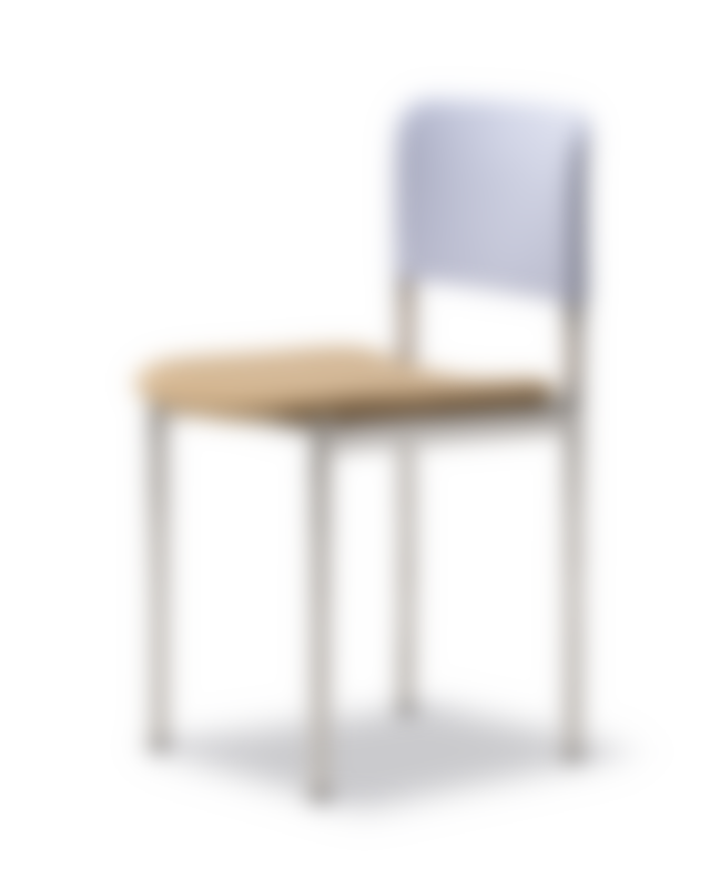 Plan Chair - Seat Vidar 333 / Back Vidar 723 / Brushed steel