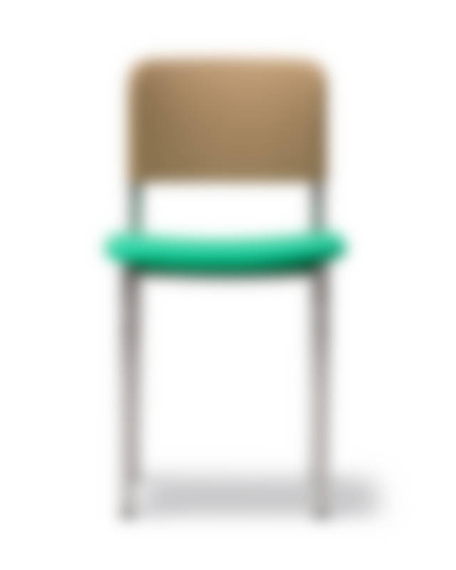 Plan Chair - Seat Vidar 923 / Back Vidar 333 / Brushed steel