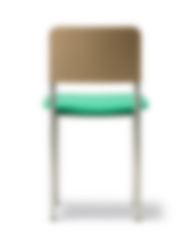 Plan Chair - Seat Vidar 923 / Back Vidar 333 / Brushed steel
