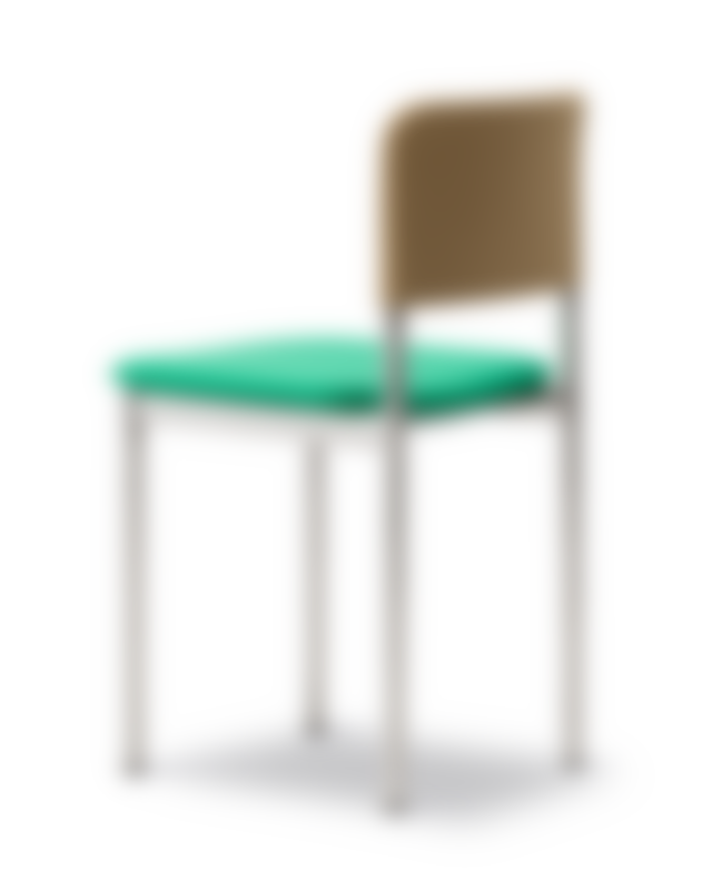 Plan Chair - Seat Vidar 923 / Back Vidar 333 / Brushed steel