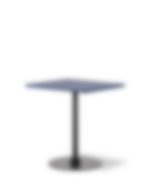Plan Column Table - Blue Fes 754 / Black (Height 73 cm)