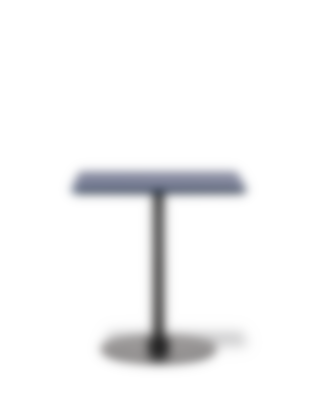Plan Column Table - Blue Fes 754 / Black (Height 73 cm)