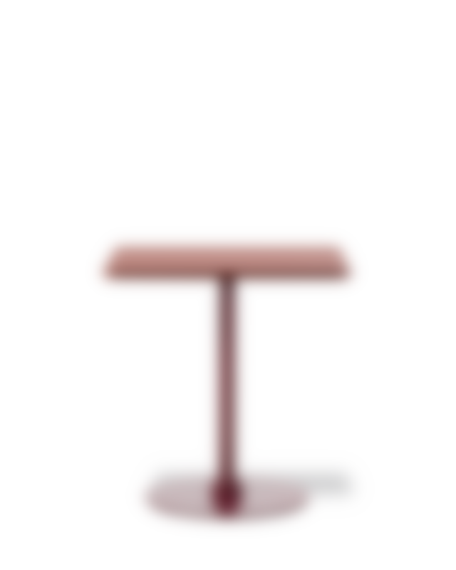 Plan Column Table - Rosso Jaipur 0751 / Bordeaux (Height 73 cm)