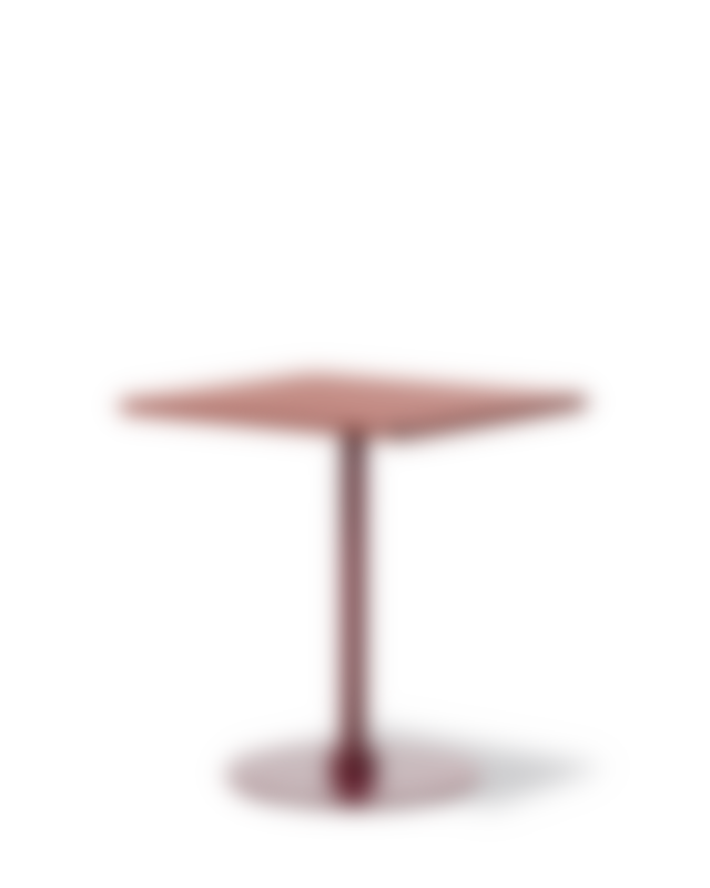Plan Column Table - Rosso Jaipur 0751 / Bordeaux (Height 73 cm)