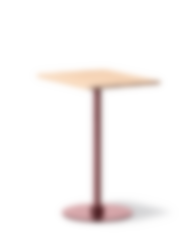 Plan Column Table - Eg lys olie / Bourdeaux (Højde 95 cm)