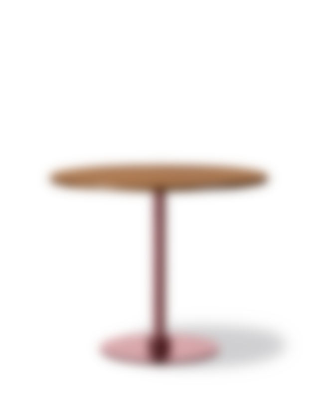 Plan Column Table - Eg lys olie / Bourdeaux (Højde 95 cm)