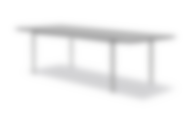 Plan Table Extendable - Black Nanolaminat / Brushed chrome frame