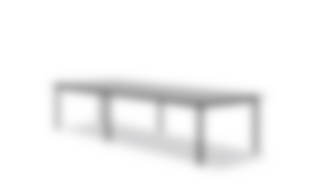 Plan Table Modular (Configuration C) - Black Fenix laminat / Black Frame