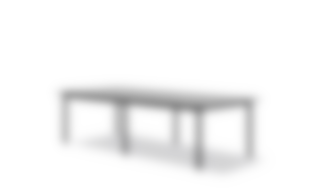 Plan Table Modular (configuration B) - Black Nanolaminat / Black frame 