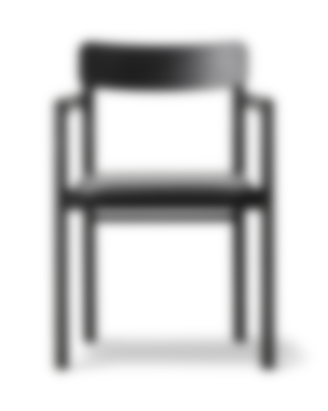 Post Chair - Leather 88 Primo / Black lacquered oak