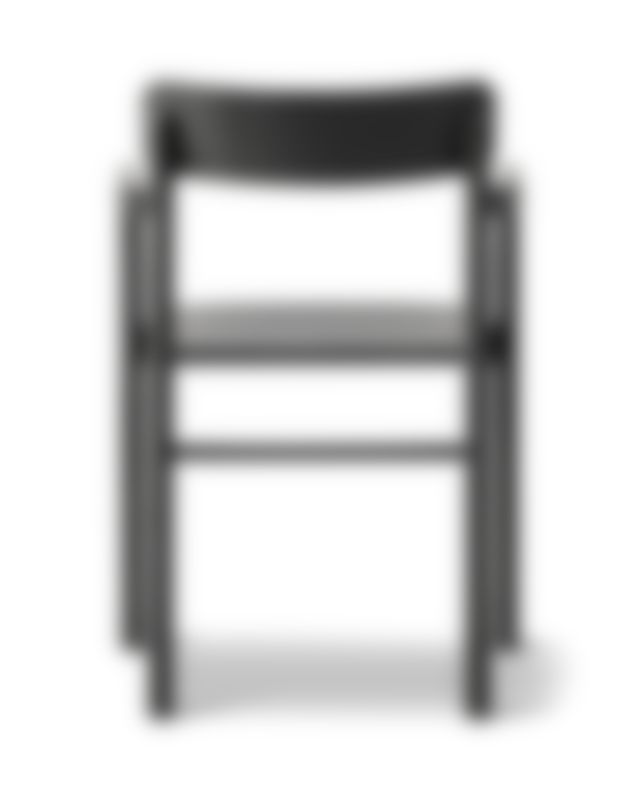 Post Chair - Leather 88 Primo / Black lacquered oak