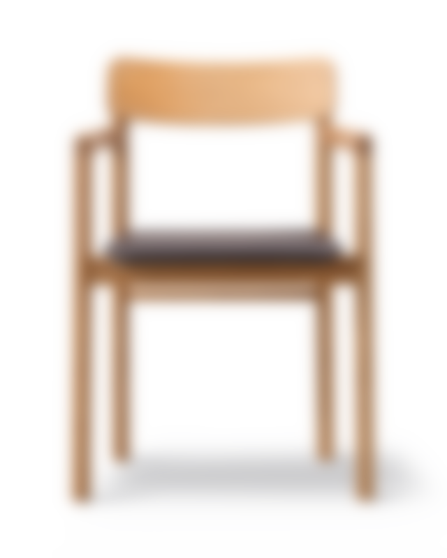 Post Chair - Leather Omni 377 / Oak oil