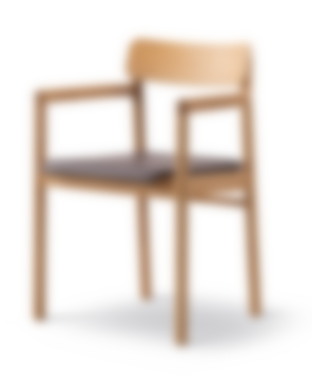 Post Chair - Leather Omni 377 / Oak oil