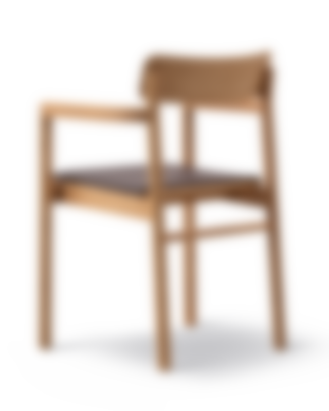 Post Chair - Leather Omni 377 / Oak oil