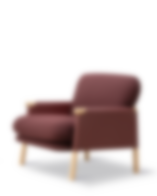 Savannah Lounge Chair - Leather 93 Max / Vidar 693 / Oak light oil