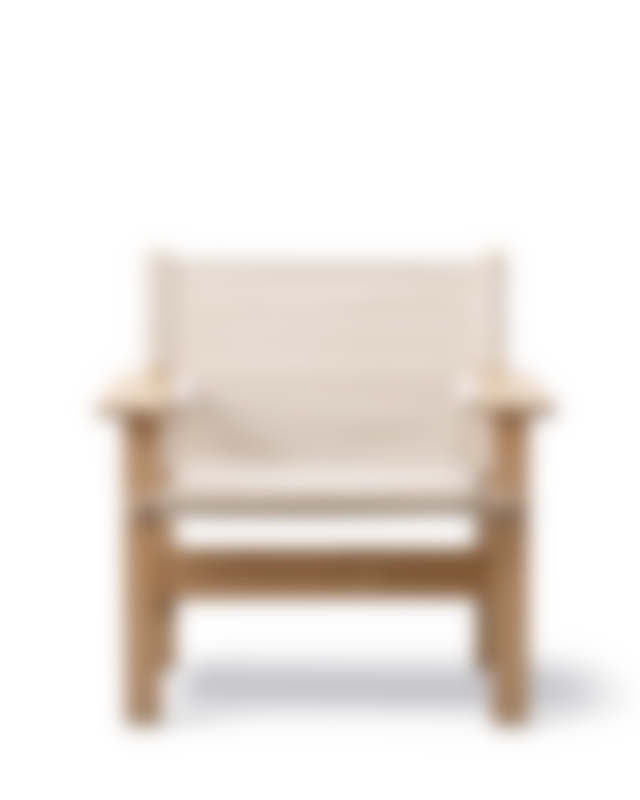 The Canvas Chair Outdoor - Performance Canvas / Teak - With cushion