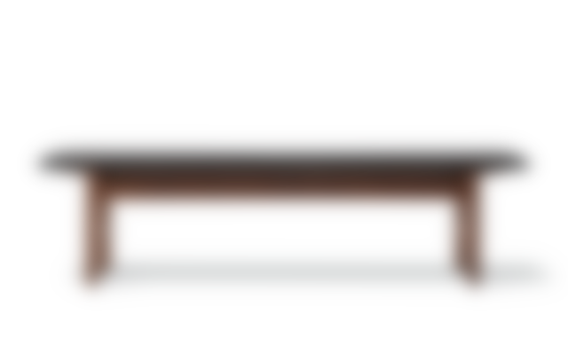 Mogensen 3172 Bench w/o back - Omni 301 Black Leather / Smoked oak, oiled