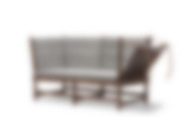 Spoke-Back Sofa - Steelcut Trio 124 / Beech Chestnut Brown